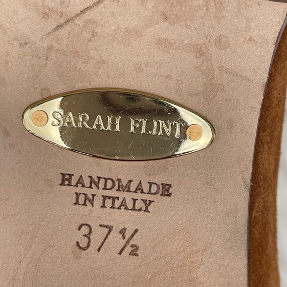 Sarah Flint Perfect Zip Bootie 30 In Cognac Suede Size IT 37.5/US 7.5 - Picture 13 of 15